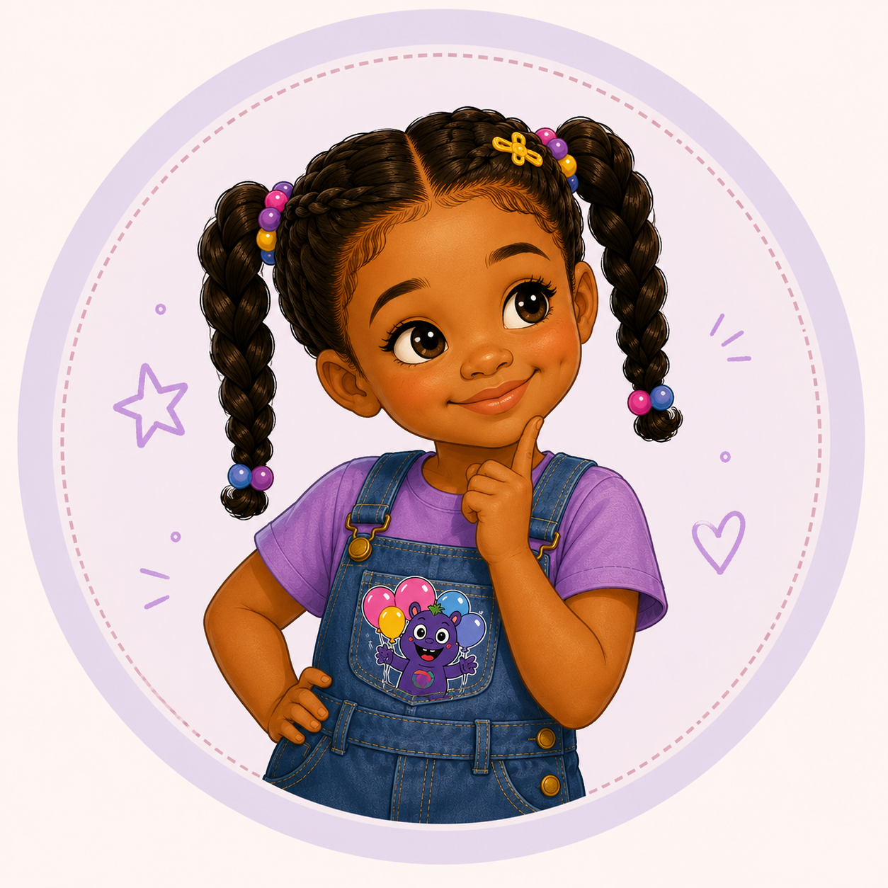 Ari, the main character from Ari's Adventures to Becoming a Big Girl